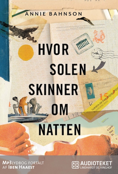 Hvor solen skinner om natten – omslag til lydbogen af Annie Bahnson