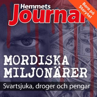 Mordiska miljonärer – omslag till ljudboken av Hemmets Journal,Henrik Holst