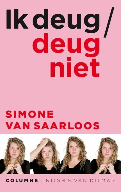 Ik deug / deug niet – omslag van het luisterboek van Simone van Saarloos