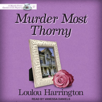 Murder Most Thorny – omslag til lydbogen af Loulou Harrington