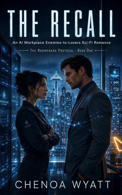 The Recall: An AI Workplace Enemies-to-Lovers Sci-Fi Romance – omslag til lydbogen af Chenoa Wyatt