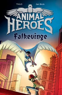 Animal Heroes (1) Falkevinge – omslag til lydbogen af THiLO