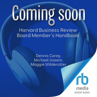 Harvard Business Review Board Member's Handbook: How to Win Your Seat, Build Value, and Lead with Impact – omslag till ljudboken av Michael Useem, Dennis Carey, Maggie Wilderotter
