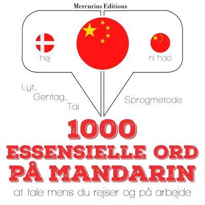1000 essentielle ord på Mandarin – omslag til lydbogen af JM Gardner