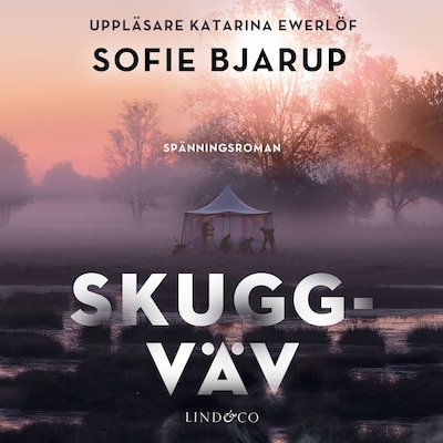 Skuggväv – omslag till ljudboken av Sofie Bjarup