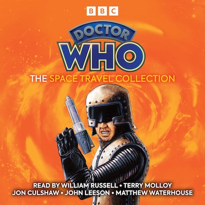 Doctor Who: The Space Travel Collection – omslag til lydbogen af Terrance Dicks, Nigel Robinson