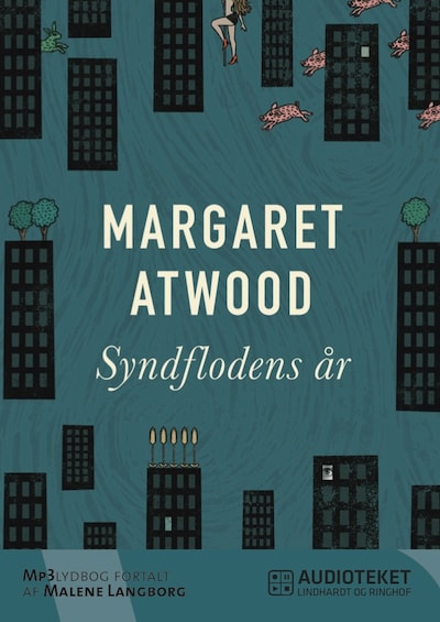 Syndflodens år – omslag til lydbogen af Margaret Atwood