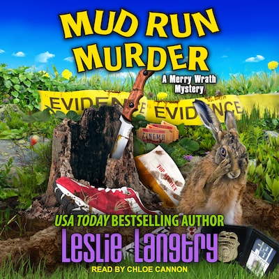 Mud Run Murder – omslag til lydbogen af Leslie Langtry