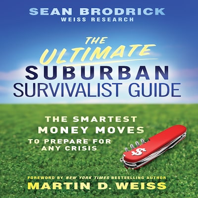 The Ultimate Suburban Survivalist Guide – omslag til lydbogen af Sean Brodrick