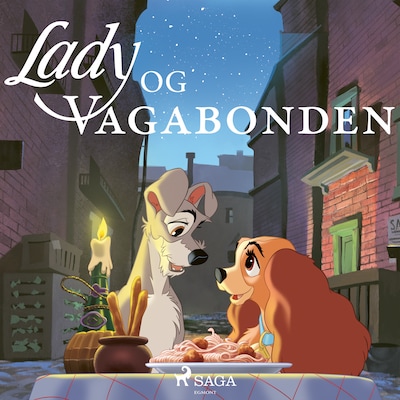 Lady og Vagabonden – omslag til lydbogen af Disney