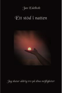 Ett stöd i natten – omslag till ljudboken av Jan Edelholt
