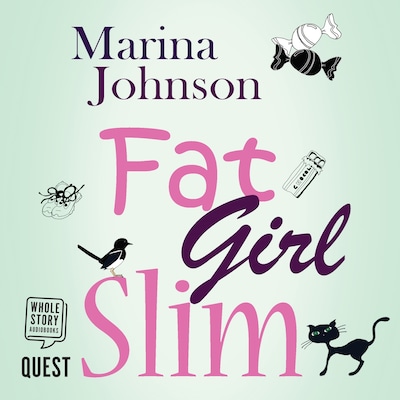 Fat Girl Slim – omslag til lydbogen af Marina Johnson