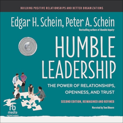 Humble Leadership – omslag til lydbogen af Edgar H. Schein, Peter A. Schein