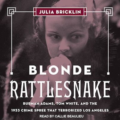 Blonde Rattlesnake – omslag til lydbogen af Julia Bricklin