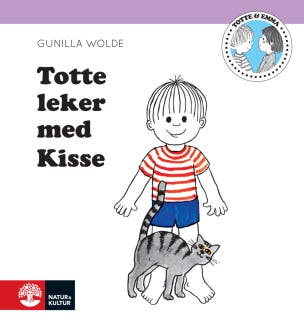 Totte leker med kisse – omslag till ljudboken av Gunilla Wolde