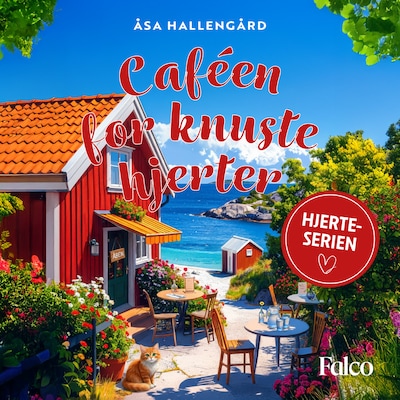 Caféen for knuste hjerter – omslag til lydbogen af Åsa Hallengård