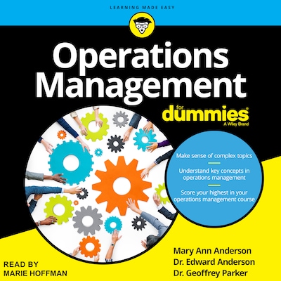 Operations Management For Dummies – omslag til lydbogen af Mary Ann Anderson, Dr. Edward Anderson, Dr. Geoffrey Parker