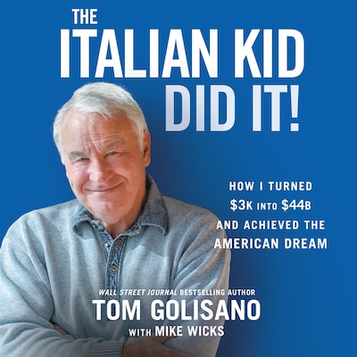 The Italian Kid Did It – omslag til lydbogen af Tom Golisano