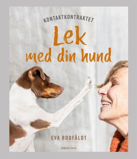 Kontaktkontraktet : lek med din hund – omslag till ljudboken av Eva Bodfäldt