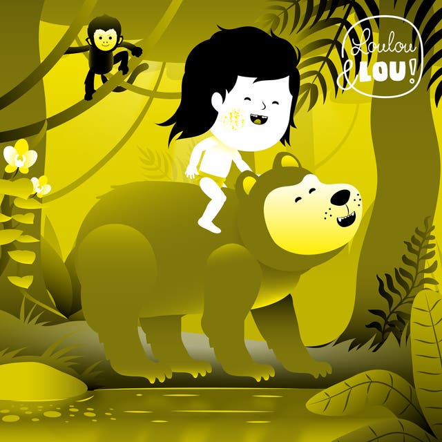 Jungle Boek 3: Shere Khan – omslag van het luisterboek van Vlaamse Luisterverhalen Loulou en Lou