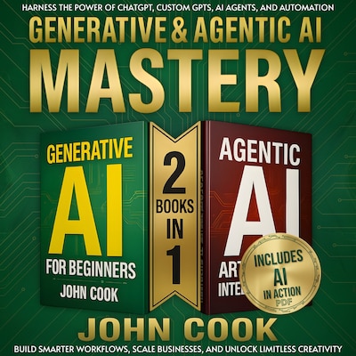 Generative & Agentic AI Mastery – omslag til lydbogen af John Cook