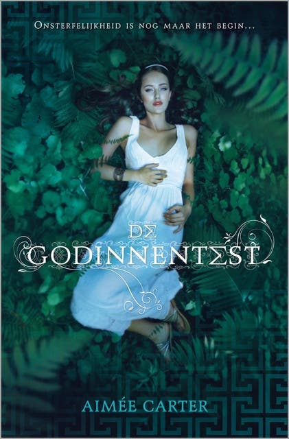 De godinnentest – omslag van het luisterboek van Aimee Carter