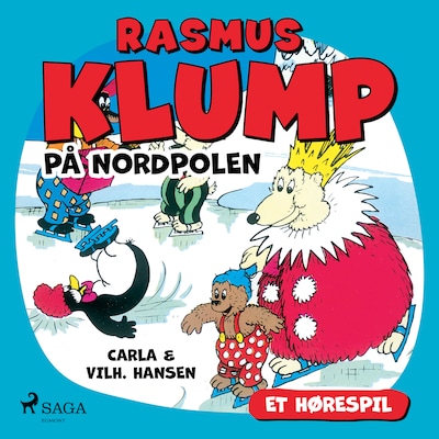 Rasmus Klump på Nordpolen (hørespil) – omslag til lydbogen af Carla Hansen, Vilhelm Hansen