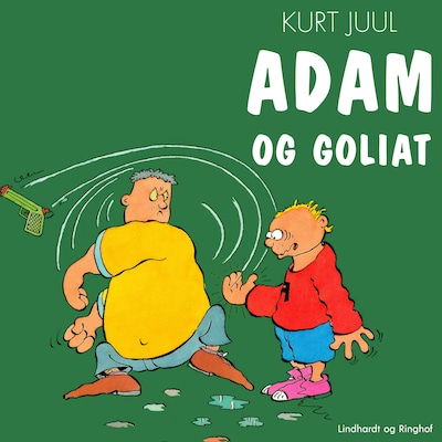 Adam og Goliat – omslag til lydbogen af Kurt Juul