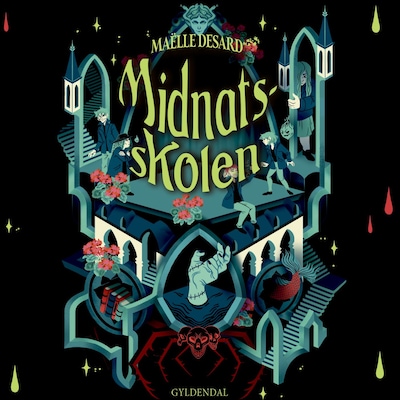 Midnatsskolen – omslag til lydbogen af Maëlle Desard