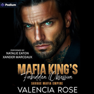 Mafia King's Forbidden Obsession – omslag til lydbogen af Valencia Rose