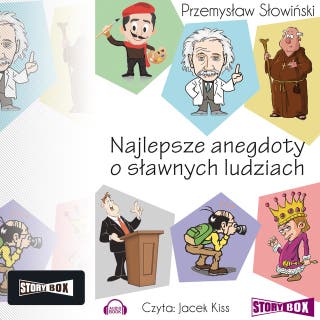 Najlepsze anegdoty o sławnych ludziach – okładka audiobooka, autor Przemysław Słowiński