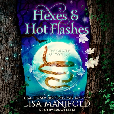 Hexes & Hot Flashes – omslag til lydbogen af Lisa Manifold