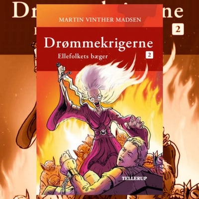 Drømmekrigerne #2: Ellefolkets bæger – omslag til lydbogen af Martin Vinther Madsen