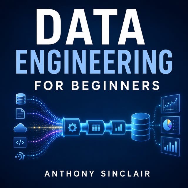 Data Engineering Beginners – omslag til lydbogen af Anthony Sinclair