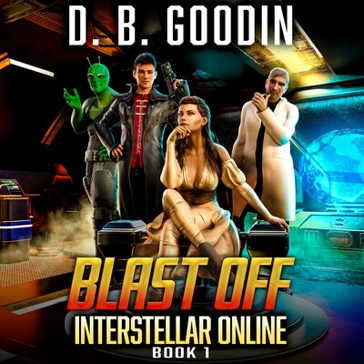 Blast Off – omslag til lydbogen af D. B. Goodin