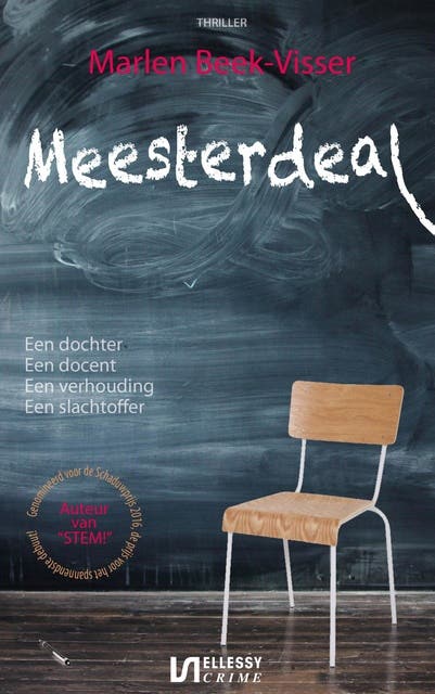 Meesterdeal: een dochter, een docent, een verhouding, een slachtoffer – omslag van het luisterboek van Marlen Beek- Visser