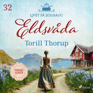 Eldsvåda – omslag till ljudboken av Torill Thorup