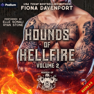 Hounds of Hellfire MC: Volume 2 – omslag til lydbogen af Fiona Davenport