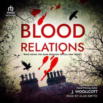 Blood Relations – omslag til lydbogen af J. Woollcott