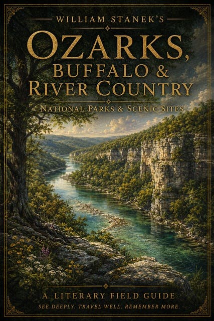 William Stanek's Ozarks, Buffalo & River Country: A Literary Field Guide to Ozarks, Buffalo & River Country National Parks & Scenic Sites – omslag til lydbogen af The Editors Of Our American National Parks