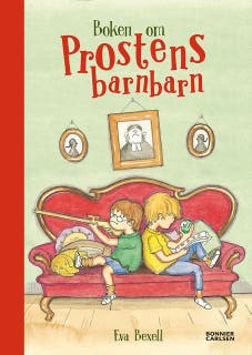 Boken om prostens barnbarn – omslag till ljudboken av Eva Bexell