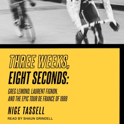 Three Weeks, Eight Seconds – omslag til lydbogen af Nige Tassell