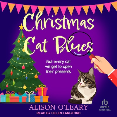 Christmas Cat Blues – omslag til lydbogen af Alison O'Leary