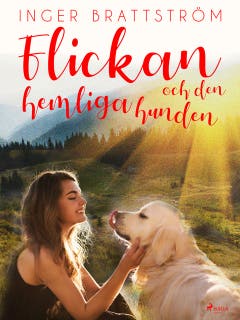 Flickan och den hemliga hunden – omslag till ljudboken av Inger Brattström