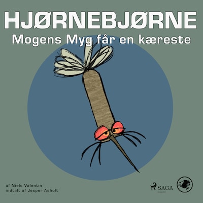Hjørnebjørne 64 - Mogens Myg får en kæreste – omslag til lydbogen af Niels Valentin