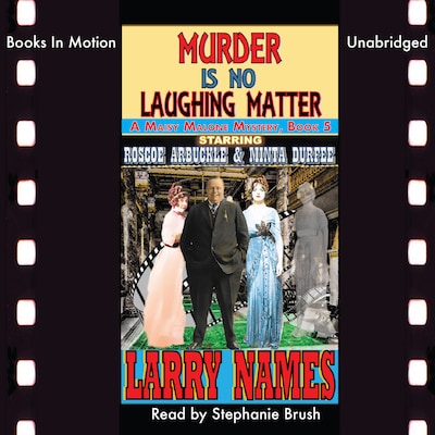 Murder Is No Laughing Matter – omslag til lydbogen af Larry Names
