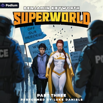Superworld 3: An Alternate Reality Fantasy – omslag til lydbogen af Benjamin Keyworth