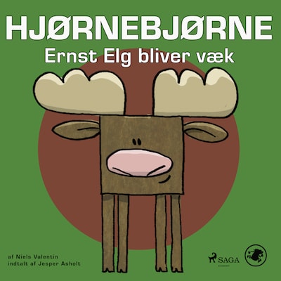 Hjørnebjørne 1 - Ernst Elg bliver væk – omslag til lydbogen af Niels Valentin