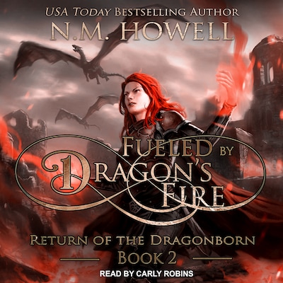 Fueled by Dragon's Fire – omslag til lydbogen af N.M. Howell