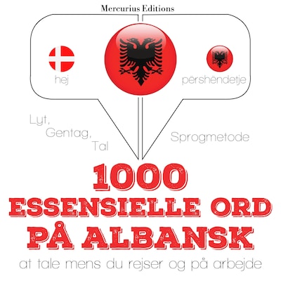 1000 essentielle ord på albansk – omslag til lydbogen af JM Gardner
